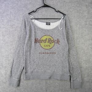 Hard Rock Cafe Sweater Womens XL Guanacaste Crewneck Pullover Authentic